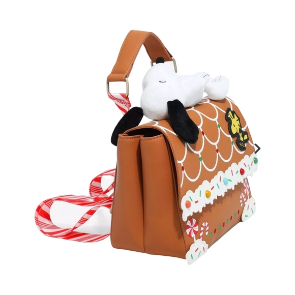 Peanuts Snoopy Gingerbread House Mini Backpack - NEW - Picture 2 of 6